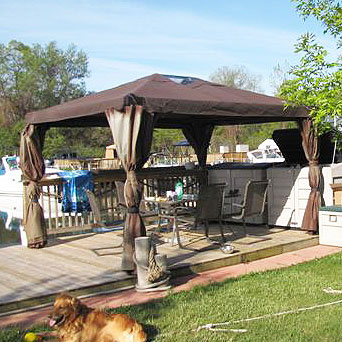 Garden Winds on 10 X 12 Single Tiered Replacement Canopy D3585013 Garden Winds Canada