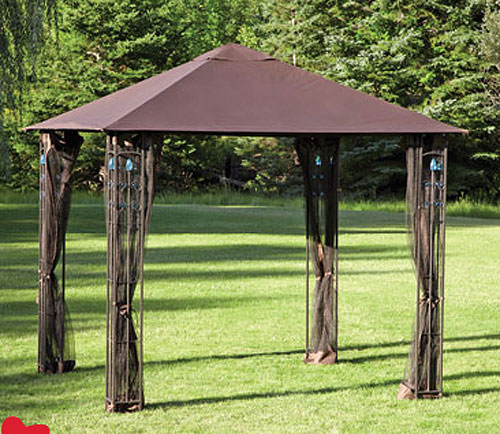 Zellers Corner Pocket 8 x 8 Gazebo Replacement Canopy