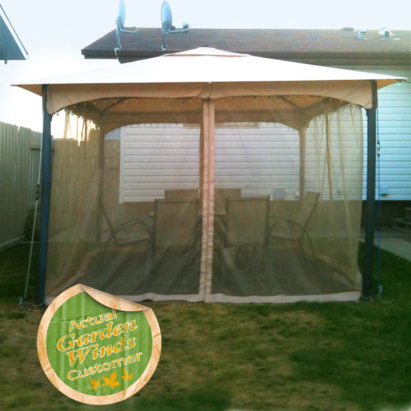 Walmart Roman Gazebo Replacement Canopy and Netting