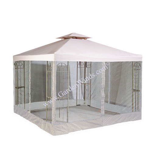 10 X 10 Universal Replacement Canopy 2-Tiered w Net - RipLock