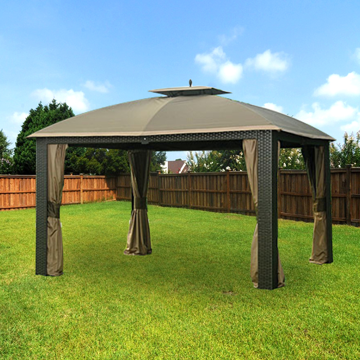 Replacement Canopy for Riviera Wicker Gazebo - RipLock 350