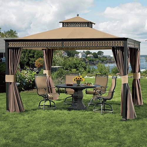 Living Home 10 x 12 Gazebo Replacement Canopy - RipLock 350