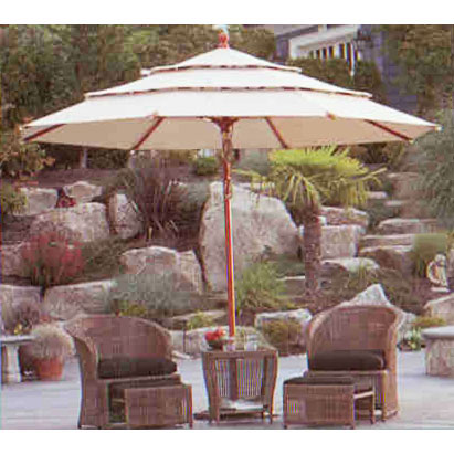 Costco 11 ft Triple-Tier Umbrella Replacement Canopy