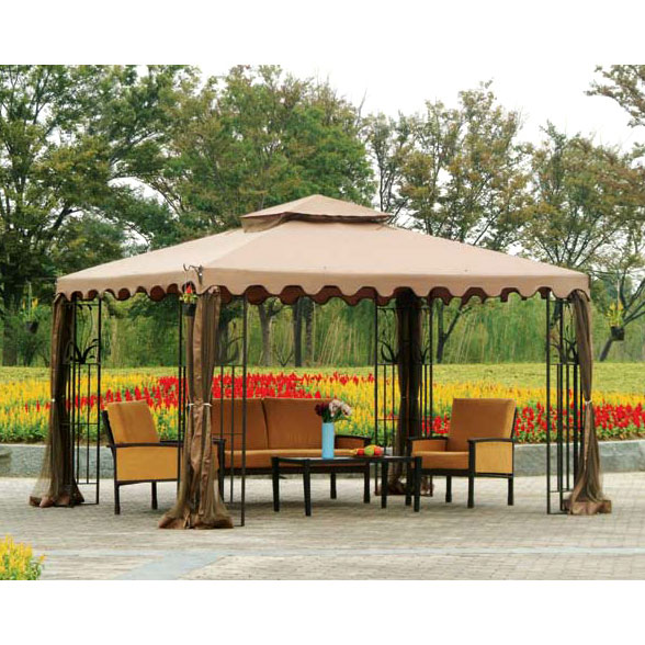 10 x 12 Double Roof Replacement Canopy and Net - RipLock 350