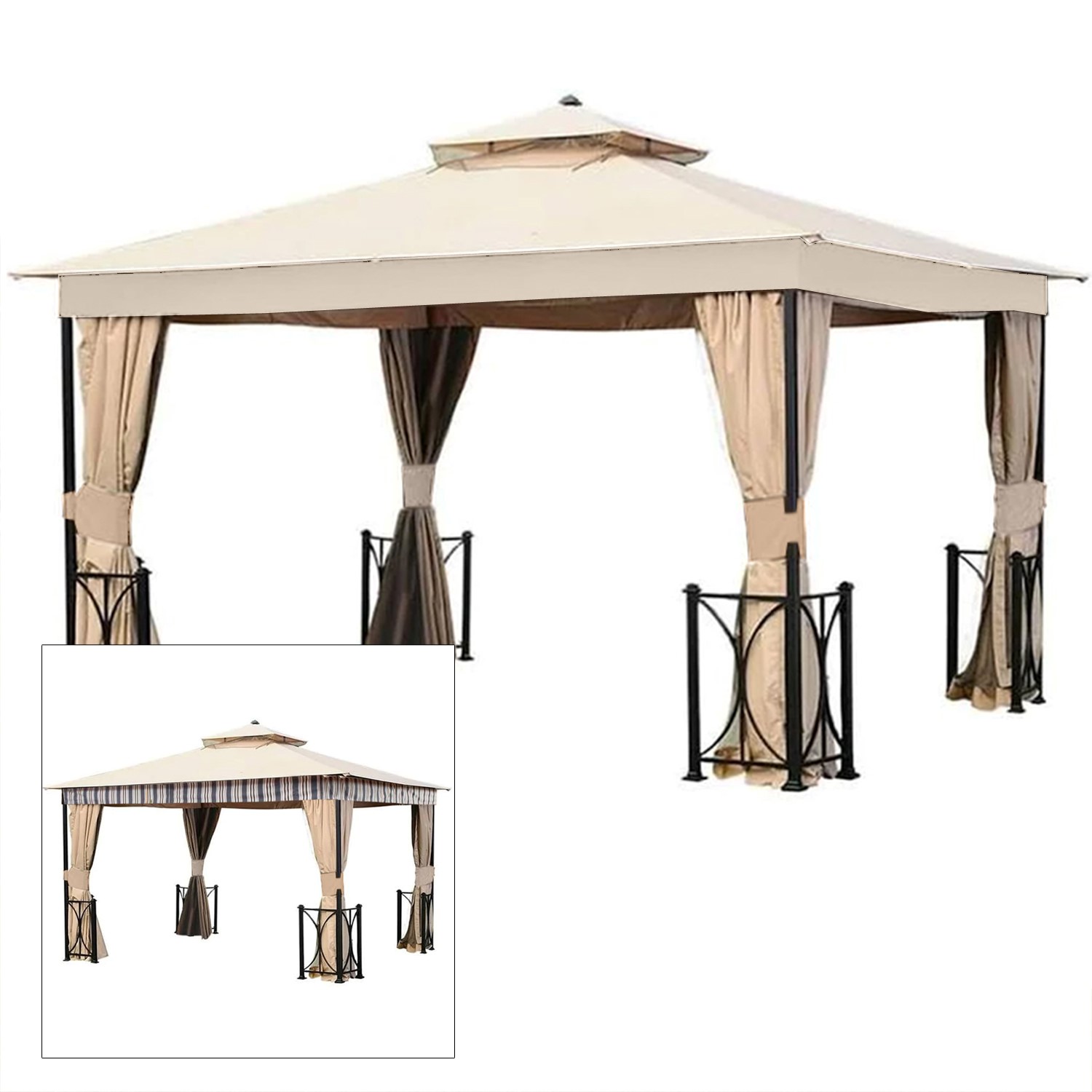 Replacement Canopy for Belcourt Gazebo - RipLock 350