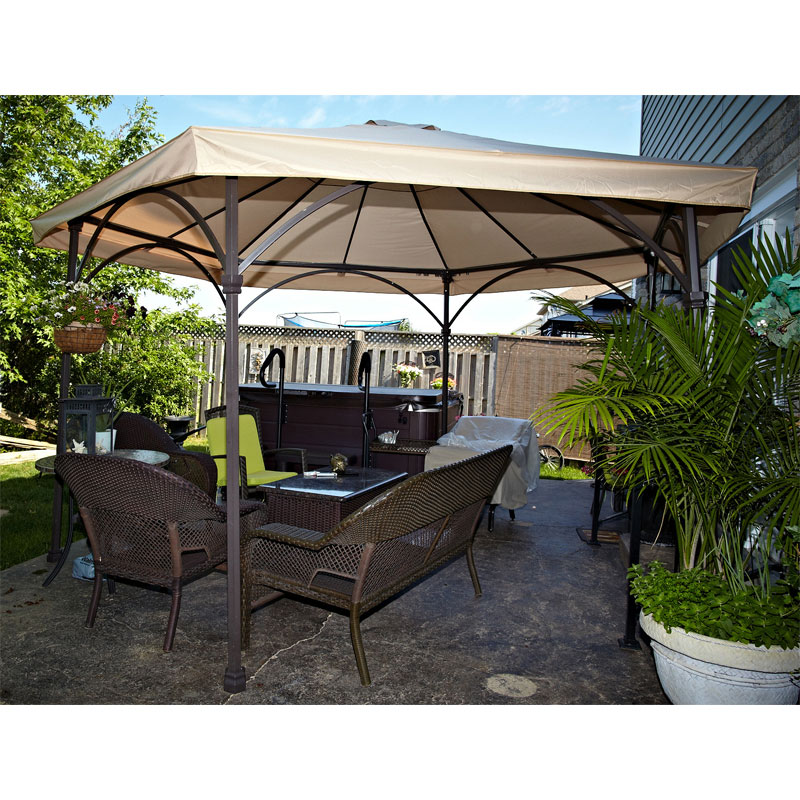 HF Hexagon Gazebo Replacement Canopy YH-88003