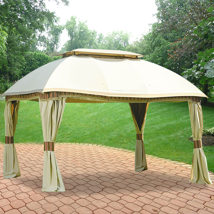 Replacement Canopy and Netting Set for Domed Gazebo - RipLock