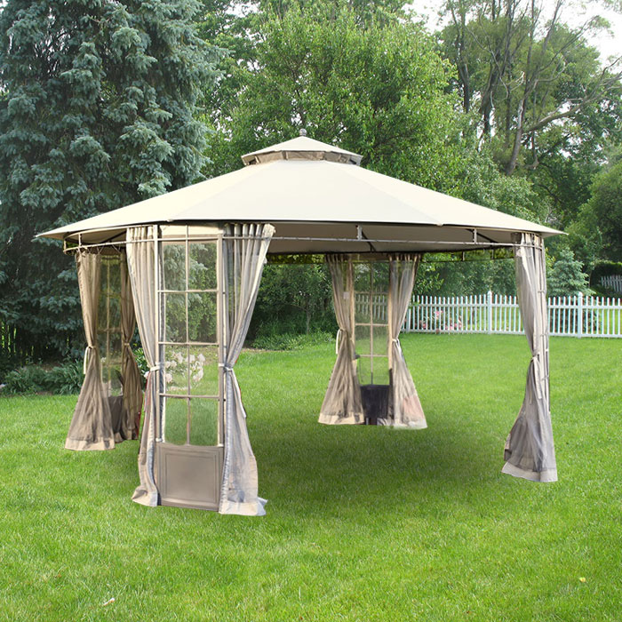 Replacement Canopy for Round Steel Gazebo - RipLock 350