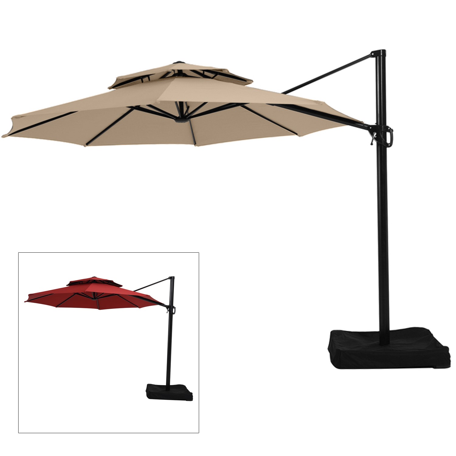 Replacment Canopy for YJAF-819R Umbrella - Riplock - BEIGE
