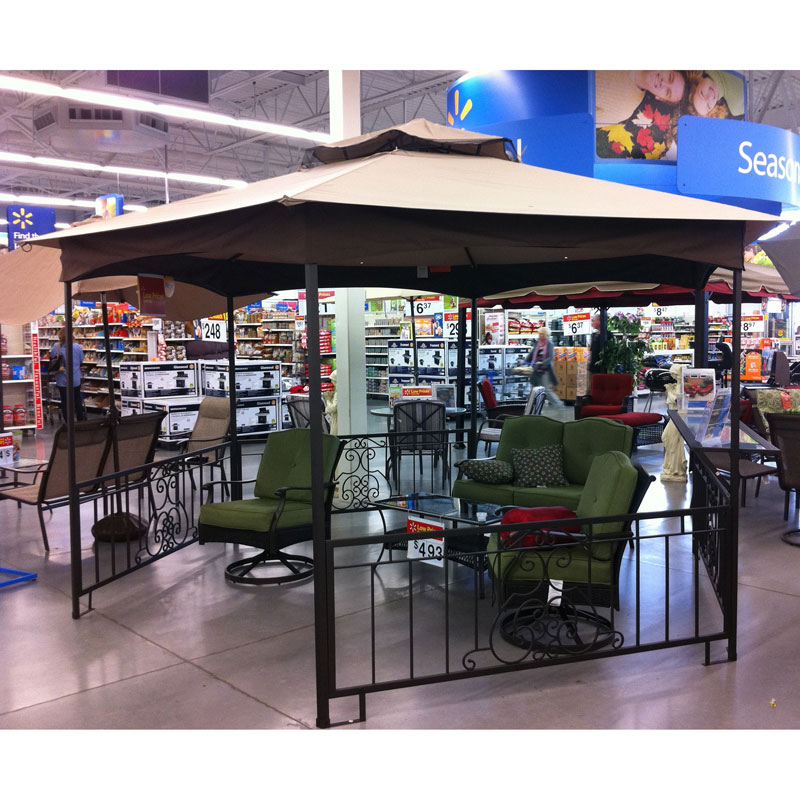 Hexagon Scroll Gazebo Replacement Canopy - RipLock 350