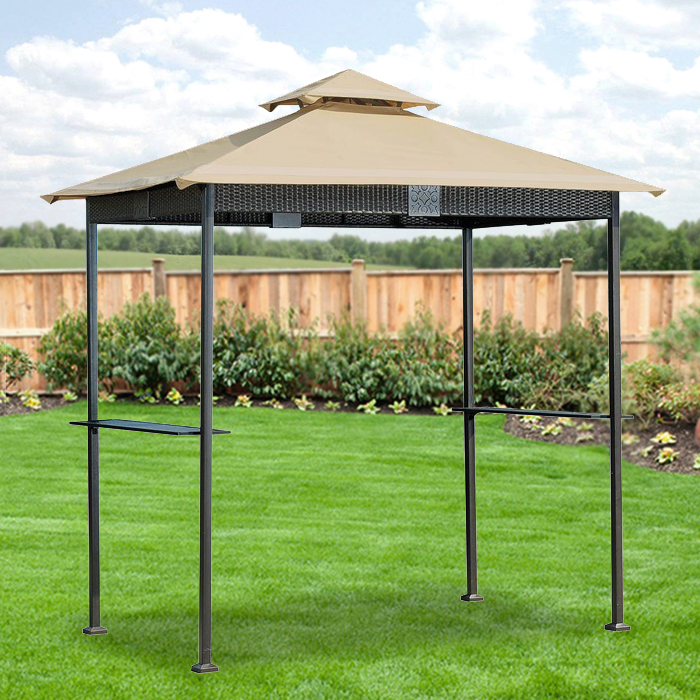 Replacement Canopy for Wicker Grill Gazebo - RipLock 350